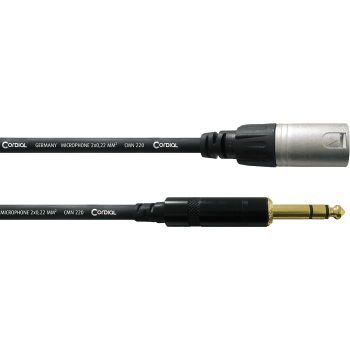 CORDIAL CFM6MV câble audio stéréo xlr mâle/jack mâle stéréo 6 m