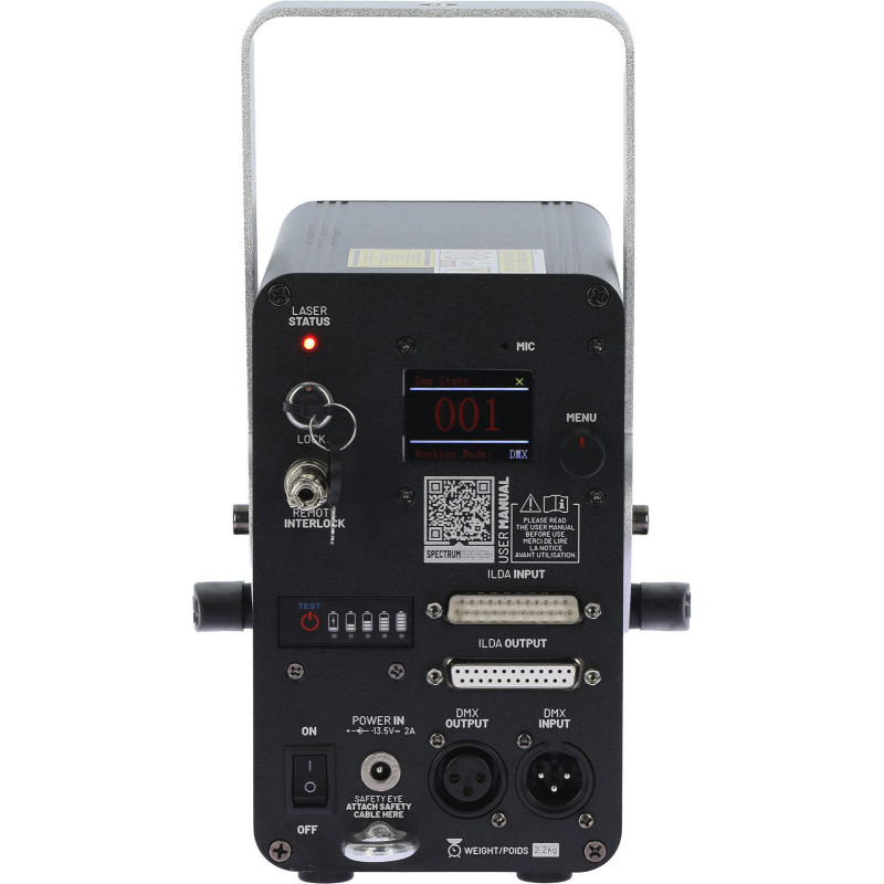 ALGAM LIGHTING SPECTRUM1500RGB+ laser d'animation 1500 mw sur batterie contrôle app