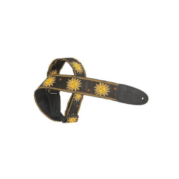 LEVY'S MPJG-SUN-BLK 5 cm polypropylene & cuir motifs soleil Black