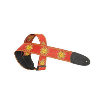 LEVY'S MPJG-SUN-RED 5 cm polypropylene & cuir motifs soleil Red