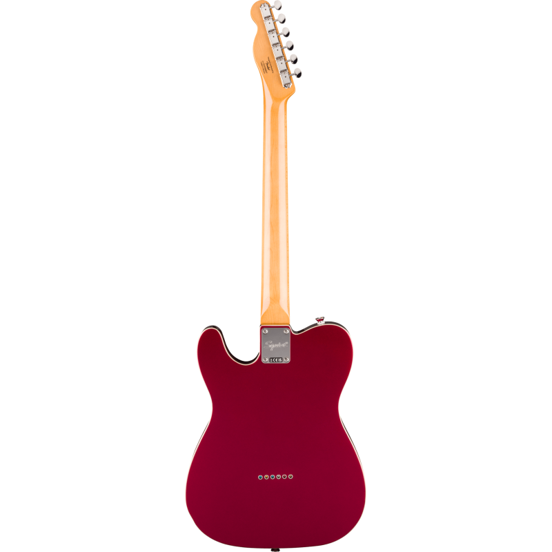 SQUIER Classic Vibe Custom Esquire Laurel Fingerboard Parchment Pickguard Candy Apple Red