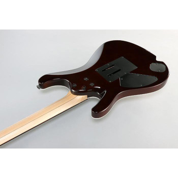 IBANEZ KIKO100TRR Transparent Ruby Red Guitare electrique avec valise