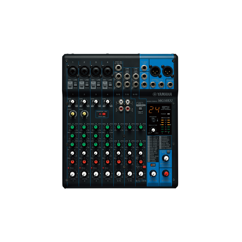 YAMAHA MG10XU console analogique, USB.