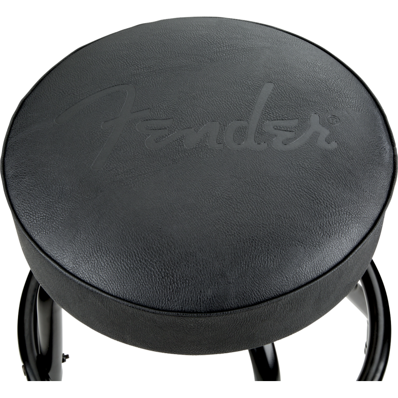 FENDER Embossed Black Logo Barstool Black/Black 30"