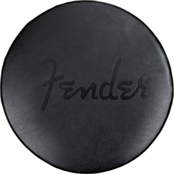 FENDER Embossed Black Logo Barstool Black/Black 30"