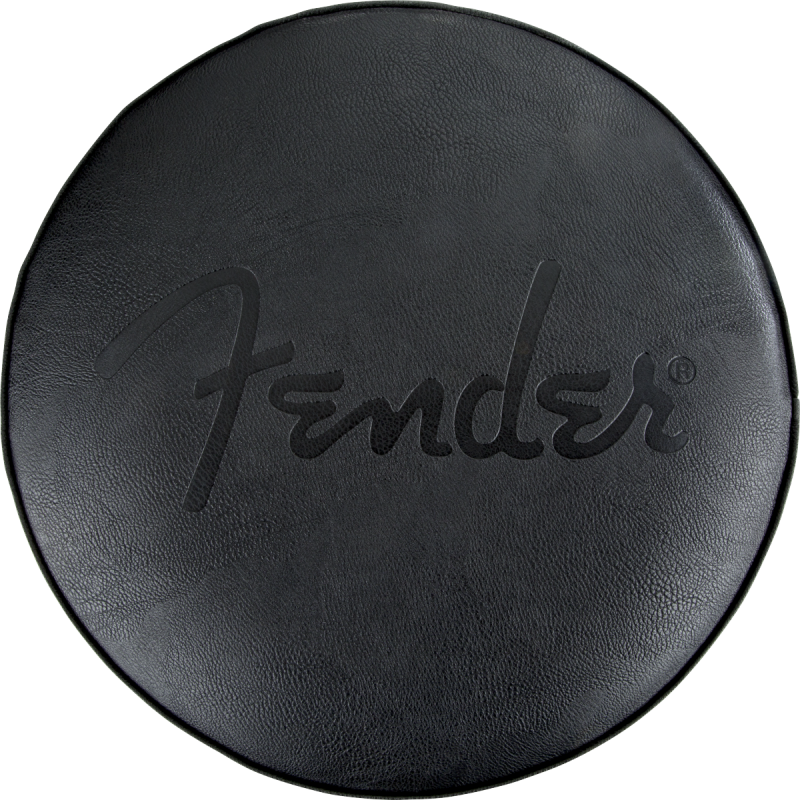FENDER Embossed Black Logo Barstool Black/Black 30"