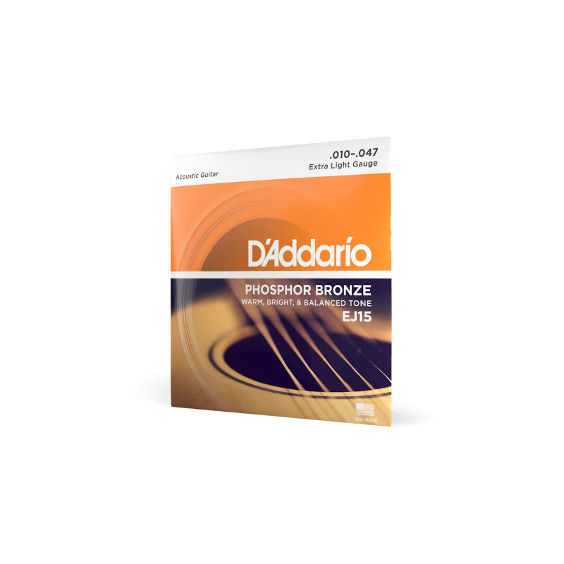 D'ADDARIO EJ15 D'Addario Cordes en Bronze Phosphoreux