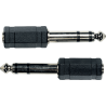 YELLOW CABLE AD04 adaptateur jack male stéréo jack fem. 3.5 mm - lot de 2