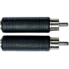 YELLOW CABLE AD08 adaptateur rca m/jack fem.em. 6.35 - lot de 2