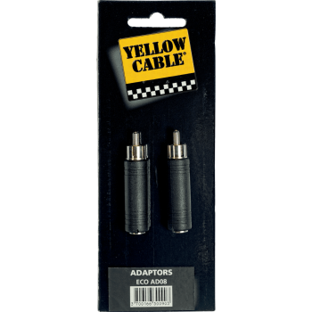 YELLOW CABLE AD08 adaptateur rca m/jack fem.em. 6.35 - lot de 2