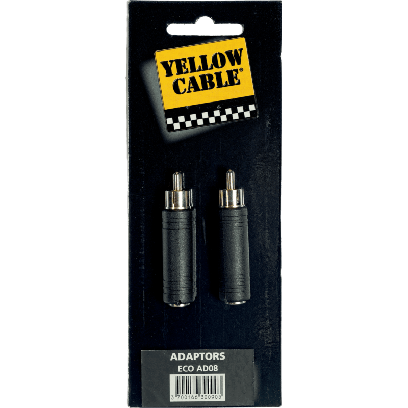 YELLOW CABLE AD08 adaptateur rca m/jack fem.em. 6.35 - lot de 2