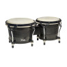 STAGG BW-200-BK bongos latins en bois de 7,5 et 6,5 noirs