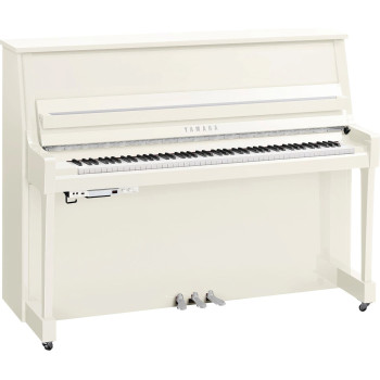 YAMAHA B20 TC3 PWHC blanc laqué chrome transacoustic TC3
