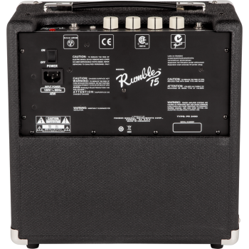 FENDER Rumble 15 V3 Black and Silver