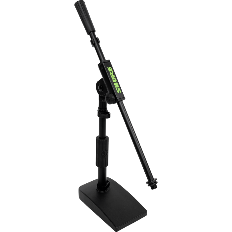 SHURE BY GATOR SH-DESKTOP2 pied de micro compact profil bas avec perche