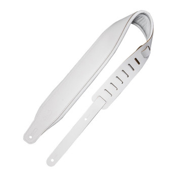 LEVY'S M26PD-WHT Courroie cuir 6,4 cm rembourree avec rebord de confort White