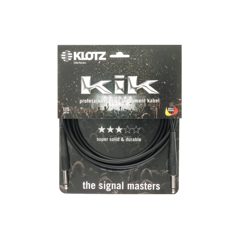 KLOTZ KIK6.0PPSW BLACK 6.0M