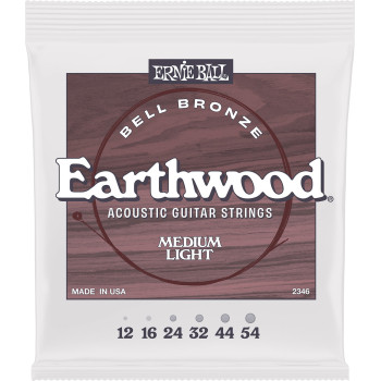 ERNIE BALL 2346 earthwood bell bronze medium light 12-54