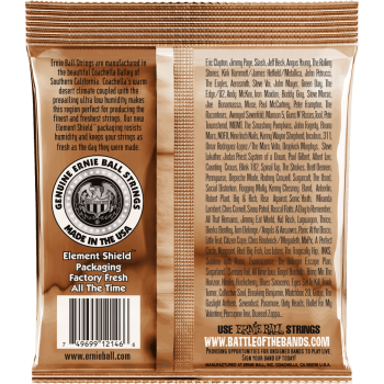 ERNIE BALL 2146 earthwood phosphore bronze medium light 12-54