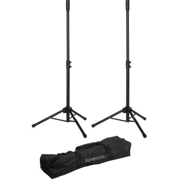 GATOR FRAMEWORKS GFWSPK0250SET set de 2 mini pieds d'enceinte avec housse de transport