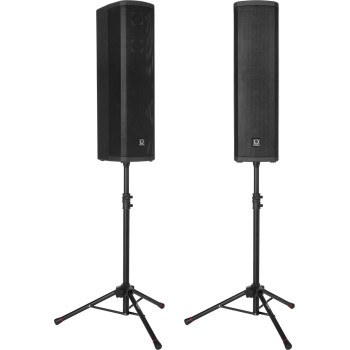GATOR FRAMEWORKS GFWSPK0250SET set de 2 mini pieds d'enceinte avec housse de transport