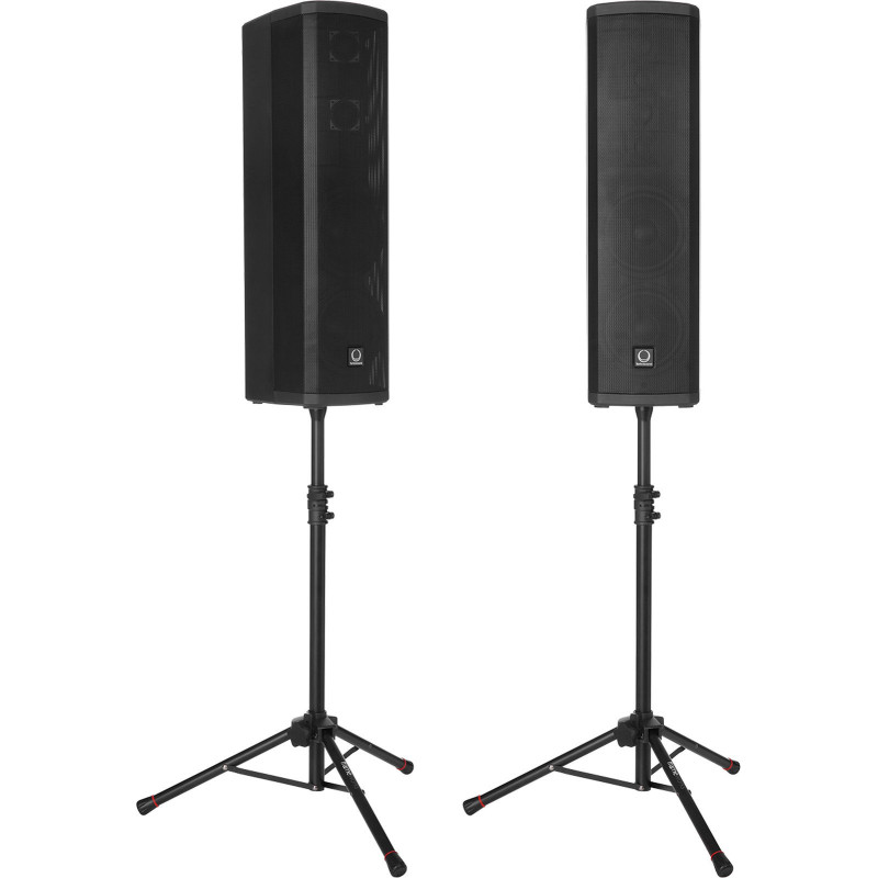 GATOR FRAMEWORKS GFWSPK0250SET set de 2 mini pieds d'enceinte avec housse de transport