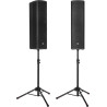 GATOR FRAMEWORKS GFWSPK0250SET set de 2 mini pieds d'enceinte avec housse de transport