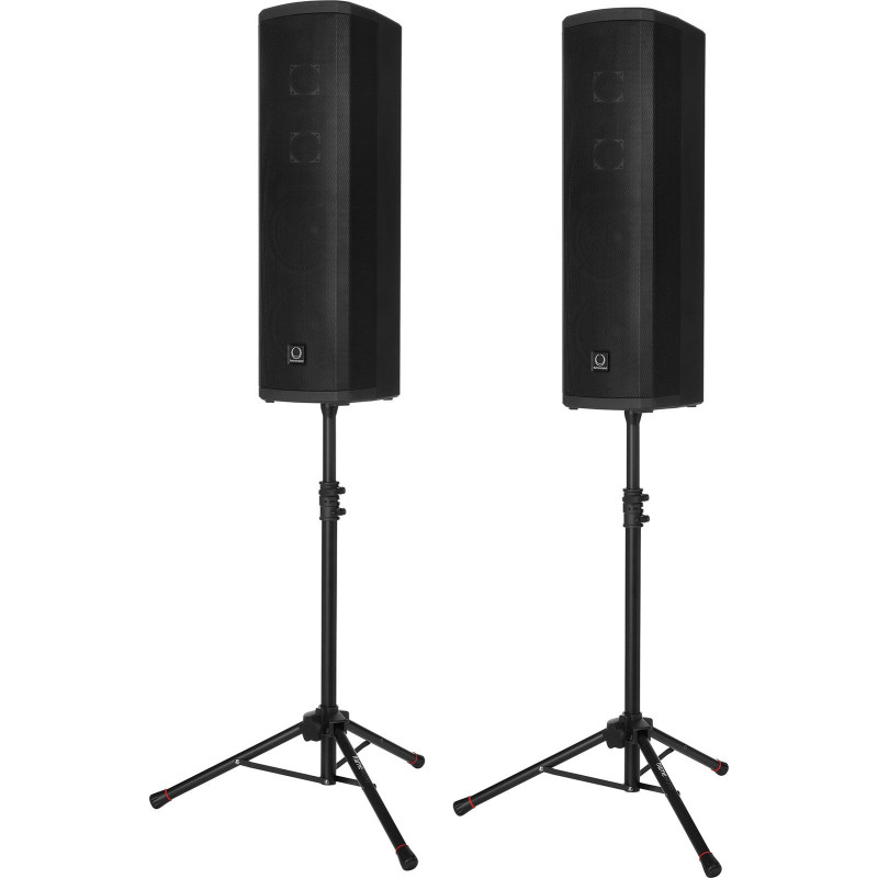 GATOR FRAMEWORKS GFWSPK0250SET set de 2 mini pieds d'enceinte avec housse de transport