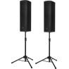 GATOR FRAMEWORKS GFWSPK0250SET set de 2 mini pieds d'enceinte avec housse de transport