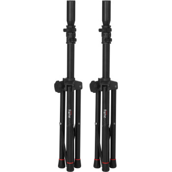 GATOR FRAMEWORKS GFWSPK0250SET set de 2 mini pieds d'enceinte avec housse de transport