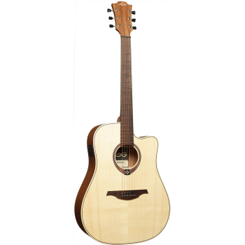 LAG T70DCE-NAT dreadnought cutaway electro