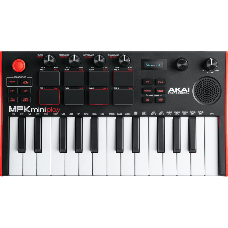 AKAI MPK MINIPLAY MK3 clavier maître usb 25 mini touches 8 pads écran led 128 sons