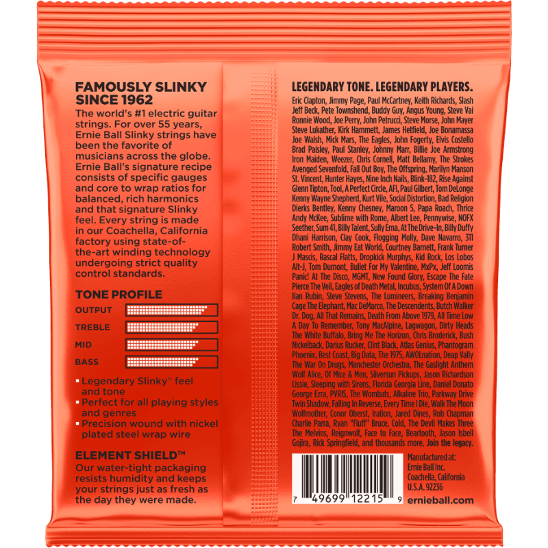 ERNIE BALL 2215 skinny top heavy bottom !10-13-17-30-42-52