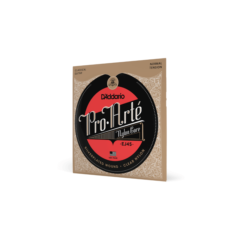 D'ADDARIO EJ45 D'Addario Cordes en nylon pour guitare classique D'Addario Pro-Arte EJ45, Normal