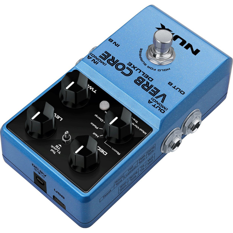 NUX VERBCORE-DLX pédale numérique de reverb - 8 effets