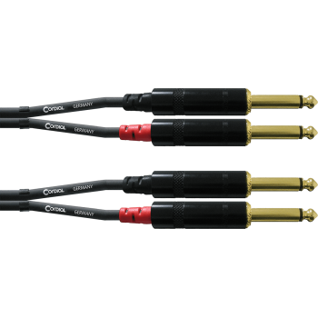 CORDIAL CFU3PP câble audio double jack mono 3 m