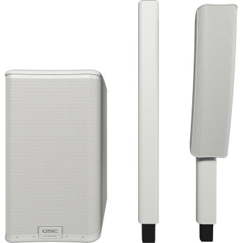 QSC PRO AUDIO KC12T-WH-SYSTEM système complet kc12t-wh + kc12s-wh - blanc