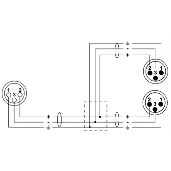 CORDIAL CFY0.3FMM câble y bretelle xlr femelle/2 xlr mâles 30 cm