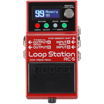 BOSS RC-5 compact loop station avec 32 bit processer on board effects drums & patterns