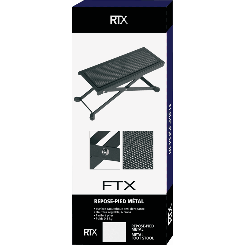 RTX FTX repose pied metal réglable - noir