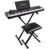 ALESIS HARMONY61MK4 Piano portable 61 touches, haut-parleurs intégrés, stand, casque, pédale sustain