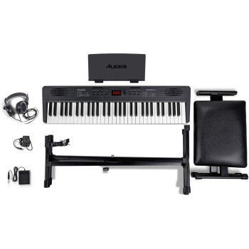 ALESIS HARMONY61MK4 Piano portable 61 touches, haut-parleurs intégrés, stand, casque, pédale sustain