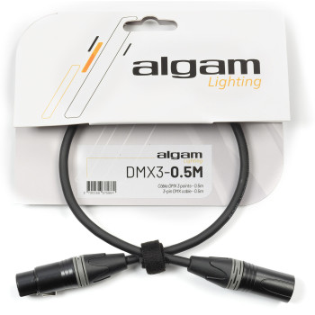 ALGAM LIGHTING DMX3-0.5M Câble DMX 3 points - 0,5 m