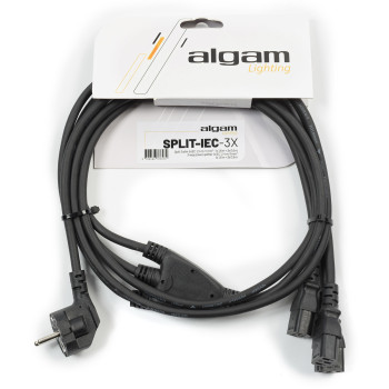 ALGAM LIGHTING SPLIT-IEC-3X split 3 alim 1x iec 1 mm² 2,4 m / 1x 1,8 m + 3x 0,6 m