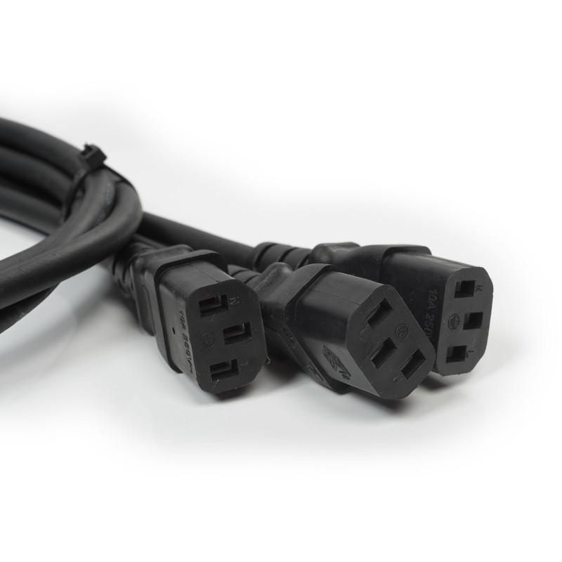 ALGAM LIGHTING SPLIT-IEC-3X split 3 alim 1x iec 1 mm² 2,4 m / 1x 1,8 m + 3x 0,6 m