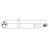CORDIAL CFM1.5MV câble audio xlr mâle/jack mâle stéréo 1,5 m