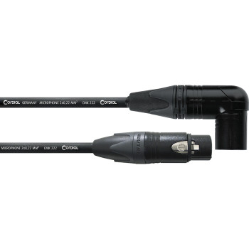 CORDIAL CPM5FMR câble micro avec xlr mâle coudée 5 m