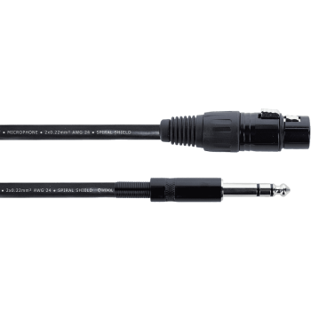 CORDIAL EM0.5FV câble audio xlr femelle / jack stéréo - 50 cm