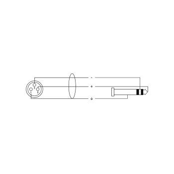 CORDIAL EM0.5FV câble audio xlr femelle / jack stéréo - 50 cm