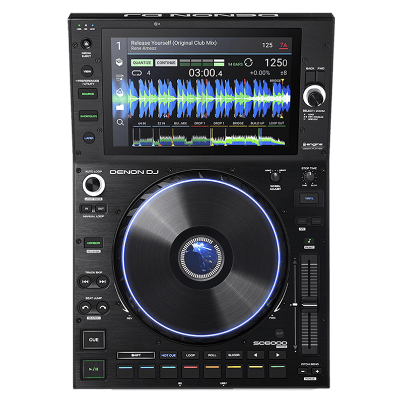 DENON DJ SC6000 lecteur média dj pro usb/sd plateau 8" écran tactile 10,1" 2 layers